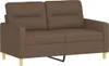vidaXL 2-Sitzer-Sofa Braun 120 cm Stoff Produktbild-Vorschau 1