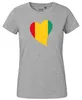 Huuraa Damen T-Shirt Guinea Flagge Herz XL Sport Grey Bio Produktbild-Vorschau 2