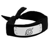 A black headband with a silver plate featuring the Konoha symbol from Naruto Shippuden. Produktbild-Vorschau