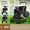 LOVPET® Hundewagen 2in1 Hundebuggy Hundebox Transporttasche Produktbild-Vorschau 9