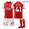 #41 Rice Domácí dres Arsenalu pro děti i dospělé 26-27 Náhled obrázku produktu 1