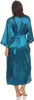 Damen langes Kimono Nachtmantel Seidenrobe Morgenmantel,  Produktbild-Vorschau 3