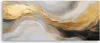 Toile abstraite Marbre Texture Or Gris 150x50 Feeby Gold Voir les images du produit 3