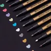 Metallic Marker Stifte Set, 10 Farben Permanent Brush Pen Produktbild-Vorschau 1