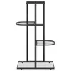 vidaXL Stojak na kwiaty 4-poziomowy 43x22x76 cm czarny Podgląd zdjęcia produktu 3