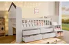 Hausbett mit LED-Beleuchtung, Fenster & 4 Schubladen, inkl. Produktbild-Vorschau 20