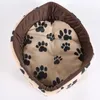 Katzenbett Hundebett Plüsch 54x46cm Beige-Braun Produktbild-Vorschau 3
