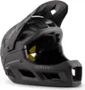A black full-face helmet for cycling. Voir les images du produit