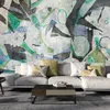 Vlies Fototapete - Malachite Dream 450x315 cm Abstrakt Produktbild-Vorschau 2
