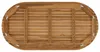 Plateau de table : 110 x 55 x 3,5 cm. Forme : ovale. Voir les images du produit 5