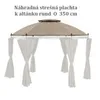 Wasserabweisendes Pavillon-Ersatzdach Ø 3,5m beige, rot, Produktbild-Vorschau 1