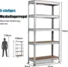 COSTWAY Lagerregal mit 5 verstellbare Ablagen, Produktbild-Vorschau 3