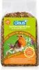 A bag of bird food with a label showing a robin. Produktbild-Vorschau