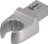 WERA Einsteck-Ringschlüssel offen SW 14 Stahl 12 x x 9 mm Produktbild-Vorschau 1