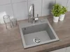 QLS Spülbecken 44x44 cm Granit mit automatischem Siphon Produktbild-Vorschau 1