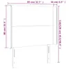 vidaXL LED Kopfteil Schwarz 83x16x118/128 cm Kunstleder -  Produktbild-Vorschau 7