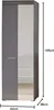 trendteam Garderobe Garderobenschrank Amanda Grau Produktbild-Vorschau 2