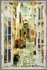 Wallario Wandbild mit Fenster-Illusion: Italienische kleine Produktbild-Vorschau 1