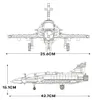 Reobrix 33044 Kampfjet 1012 Teile Klemmbaustein Modell ab Produktbild-Vorschau 2