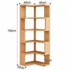 L-förmiges Eck-Bücherregal,5 Etagere Eckregal Produktbild-Vorschau 5