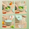 2-in-1 Salatschleuder, Multifunktionaler Gemüseschneider Produktbild-Vorschau 9