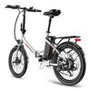 Elektro-Klapprad Pedelec 20 Zoll 250 W Shimano 7-Gang 36 V Produktbild-Vorschau 3