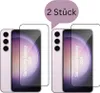 Two Samsung Galaxy S24 phones with screen protectors applied. Produktbild-Vorschau