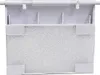 A white plastic skimmer flap with a foam filter is shown against a white background. Produktbild-Vorschau