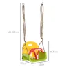 Outsunny 3-in-1-Babyschaukel mit abnehmbarer Rückenlehne, Produktbild-Vorschau 3