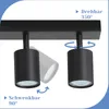 Spot LED ZMH à 6 ampoules, lampe de plafond GU10 en métal, Voir les images du produit 6