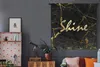 MuchoWow® Wandteppich Wandbehang Zitat - Glänzen - Gold - Produktbild-Vorschau 5