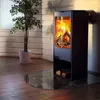 Elegantes Marmormuster – Glasbodenplatte für – Kaminofen – Produktbild-Vorschau 3