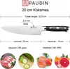 PAUDIN - D1 Koksmes - Ultra Dark - 20 cm Productafbeelding-voorbeeld 3