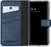 Selencia Echtleder Klapphülle Samsung Galaxy A41 - Blau Produktbild-Vorschau 1