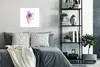 MuchoWow® Poster Pfauenfedern - Lila - Glitter 50x50 cm - Produktbild-Vorschau 4