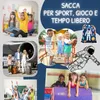 HECKBO Sacca sportiva per bambini con astronauta e motivo Anteprima dell’immagine prodotto 6