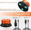 rundumleuchte akku 9 Blitzmuster 12V 24V Gelb Warnleuchte Produktbild-Vorschau 5