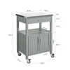 A diagram of a kitchen cart with dimensions indicated. Produktbild-Vorschau