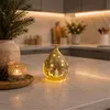 LED Deko-Tropfen 15 cm Frosty-Gold mit Timer 6h/18h Produktbild-Vorschau 10