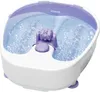 A white and purple foot bath with water and bubbles. Náhľad obrázku produktu