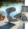tectake Hängeliege mit Sonnendach und Seitentasche, Produktbild-Vorschau 7