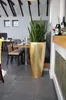 VIVANNO Bac à plantes en fibre de verre CITY rond, aspect Voir les images du produit 2