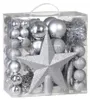 DEUBA® Weihnachtskugeln 77tlg Ø 3-7cm Kunststoff matt Produktbild-Vorschau 1