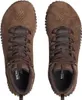A top-down view of a pair of brown hiking boots. Podgląd zdjęcia produktu