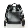 Eleganter Damenrucksack schwarz silber mit Nieten Rucksack Produktbild-Vorschau 4
