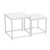 Quadratisch Couchtisch 2er Set,Stapelbar Produktbild-Vorschau 3