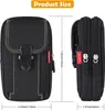 Product size chart showing dimensions of a tactical belt bag. Produktbild-Vorschau
