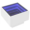 vidaXL Nachttisch mit Infinity-LED Weiß 40x40x30 cm Produktbild-Vorschau 3