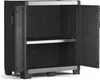 Keter Armoire de rangement basse Garage XL Noir et argent Voir les images du produit 1