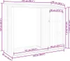 vidaXL Garten Brennholzlager Braun 245x98x159 cm Verzinkter Produktbild-Vorschau 6